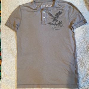 ✨2 for 10✨ American Eagle Men’s Athletic Fit Button Tee